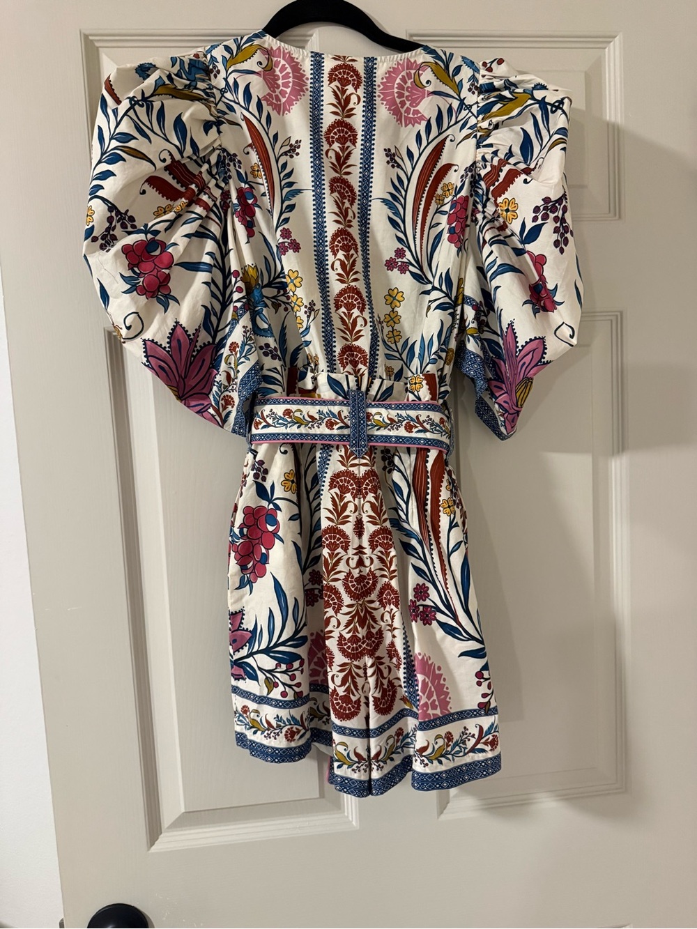 Farm Rio Floral Embroidered Puff-Sleeve Romper Worn Once! - Picture 4 of 4